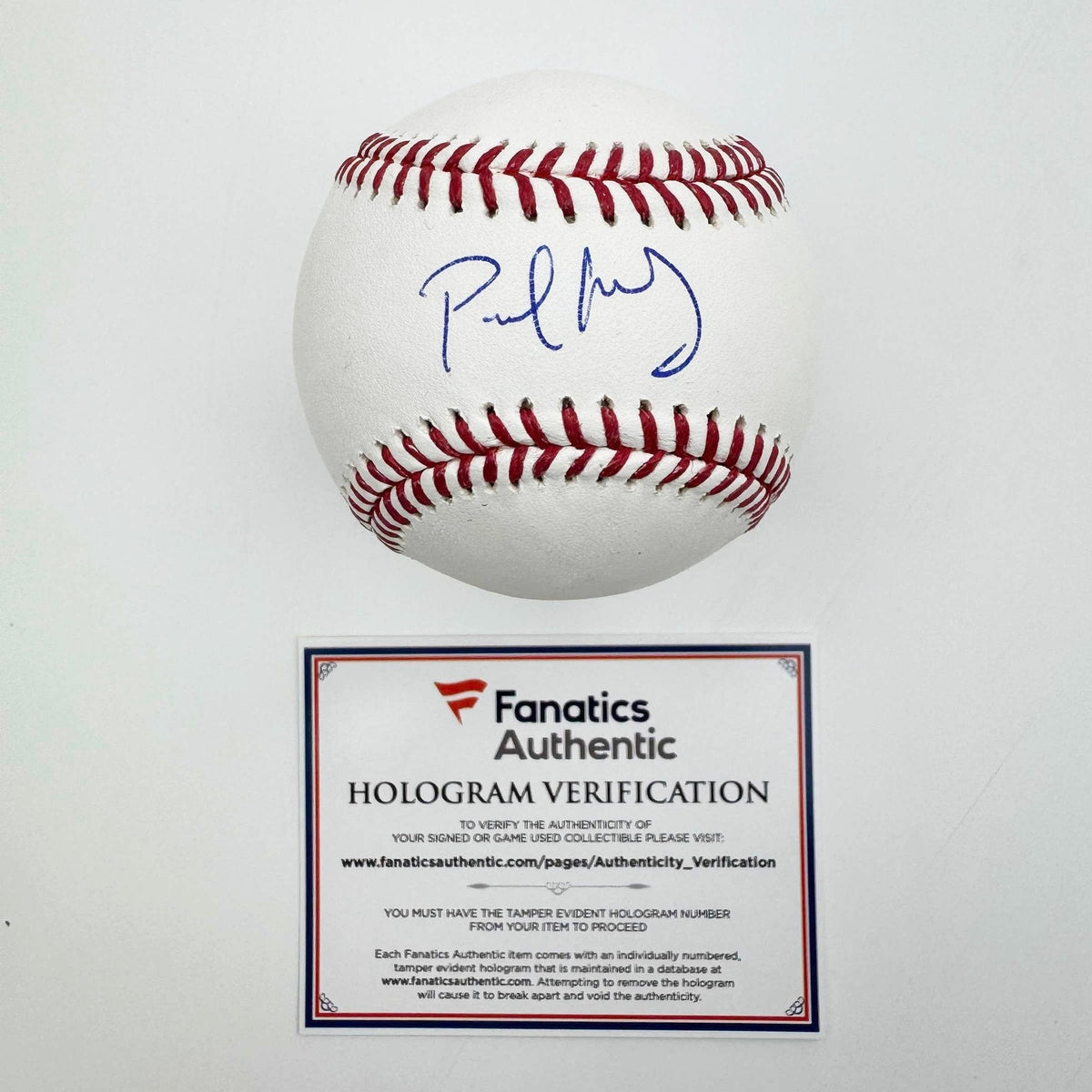 Autographed/Signed Paul Goldschmidt Rawlings Official Major League Baseball ROML Fanatics COA