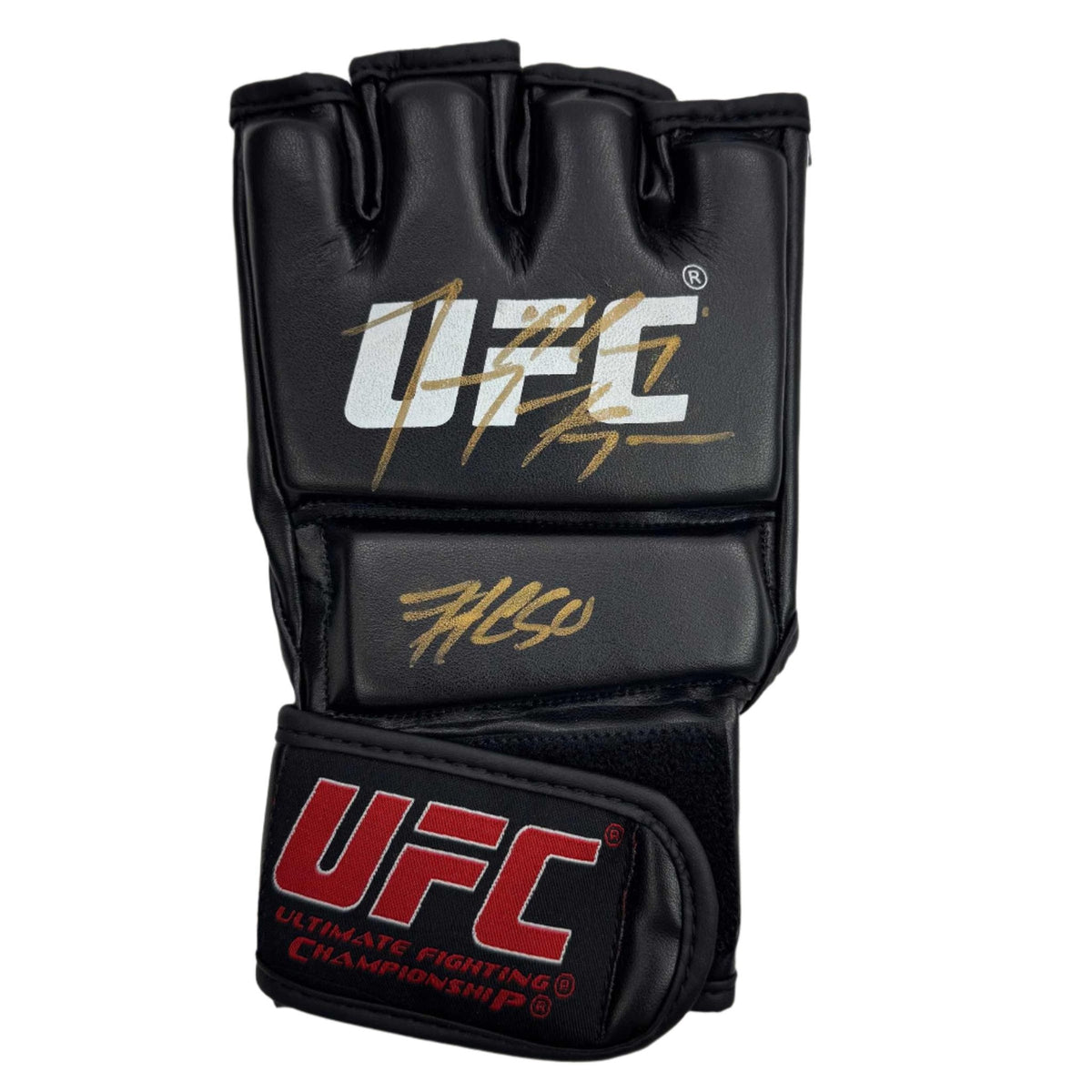 Autographed/Signed Tony Ferguson Black UFC MMA Glove Ultimate Fighting Beckett BAS COA
