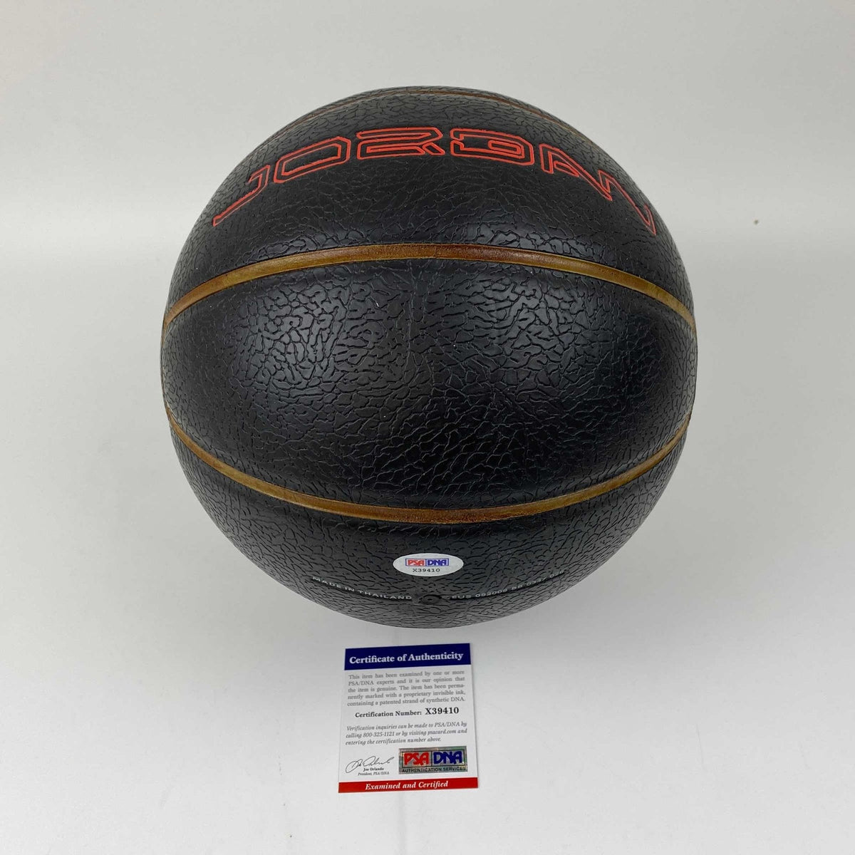 Autographed/Signed Charles Barkley Full Size Black Jordan Brand Basketball PSA/DNA COA