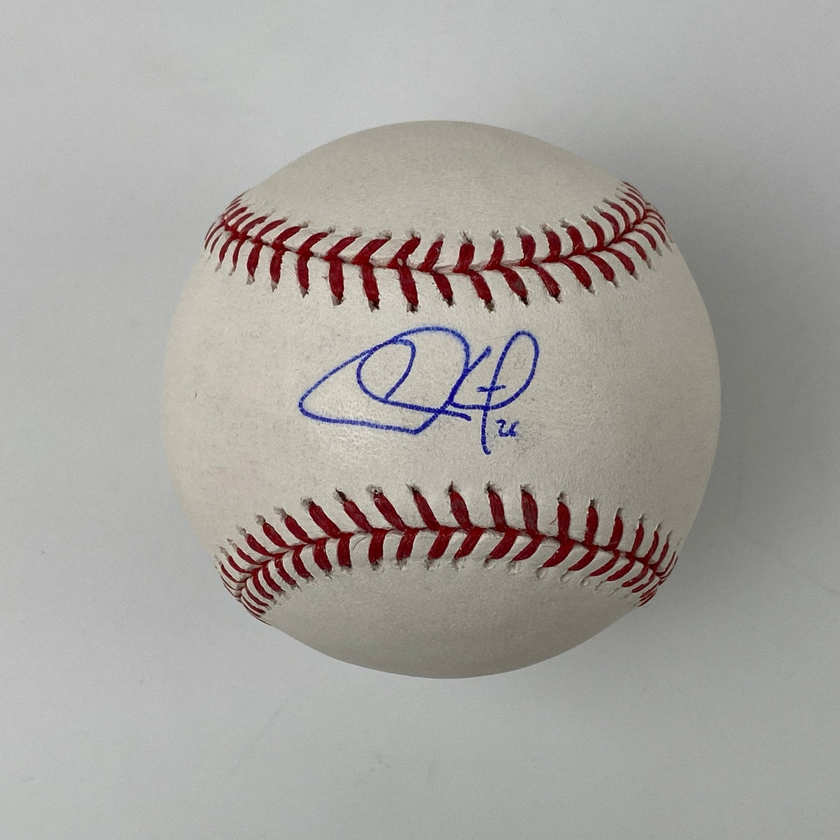 Autographed/Signed Chase Utley Rawlings Official Major League Baseball ROML MLB COA