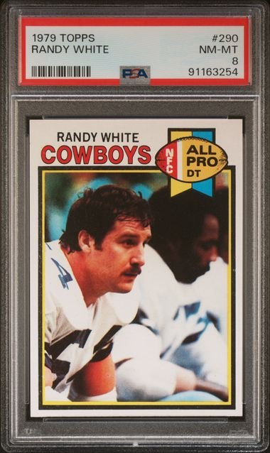 Graded 1979 Topps Randy White #290 Football Card PSA 8 NM-MT