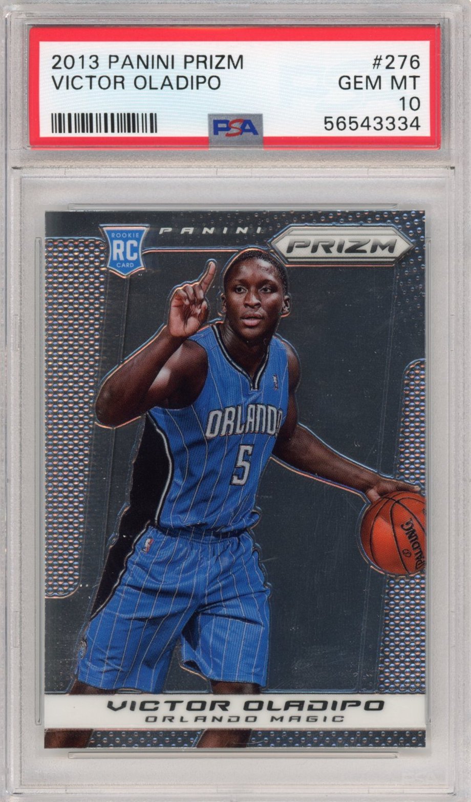 Graded 2013-14 Panini Prizm Victor Oladipo #276 Rookie RC Basketball Card PSA 10 Gem Mint