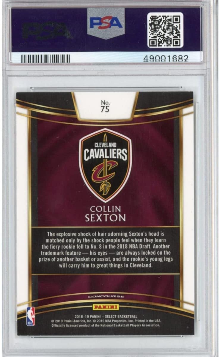Graded 2018-19 Panini Select Collin Sexton #75 Rookie RC Basketball Card PSA 10 Gem Mint
