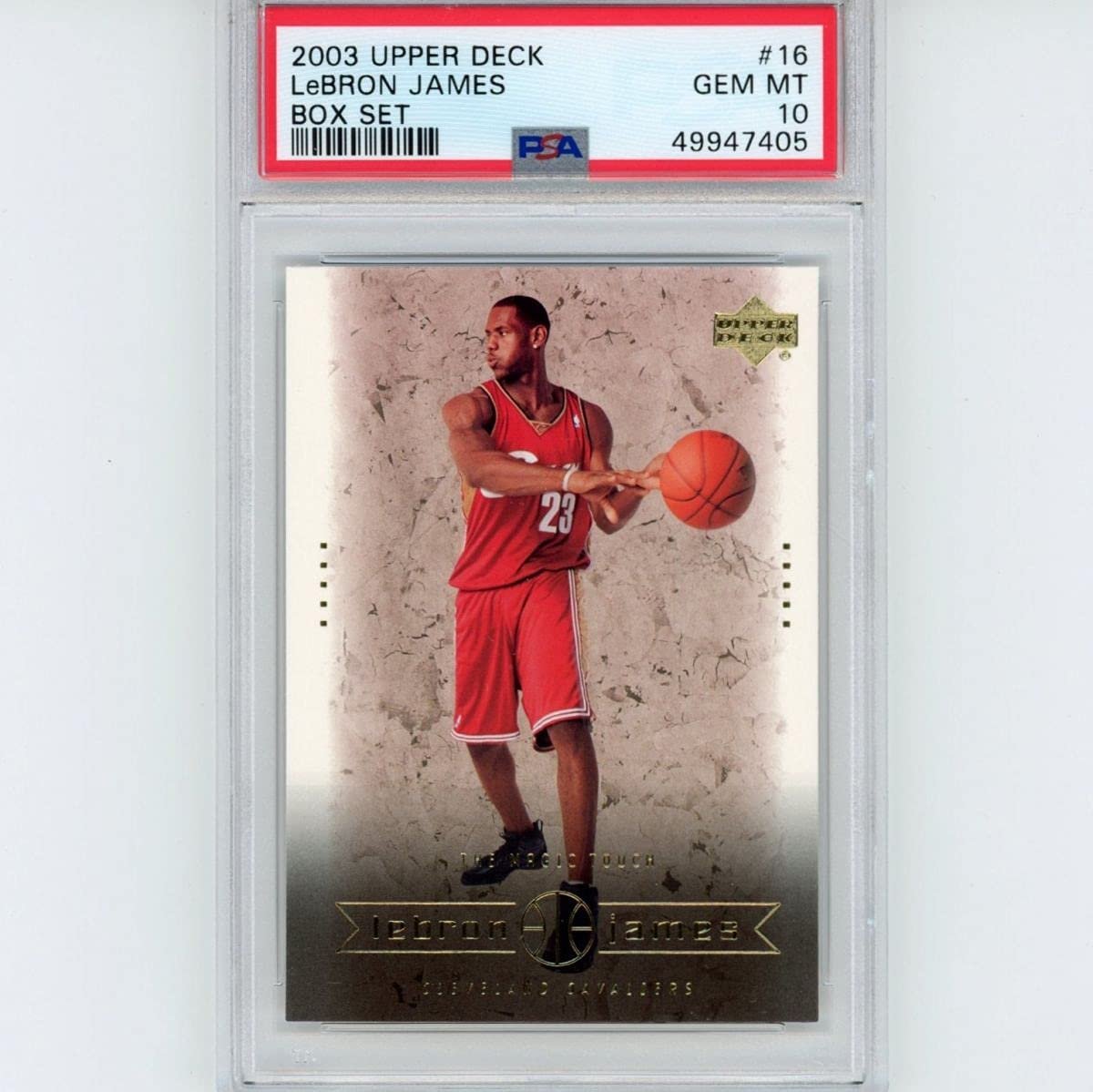Graded 2003-04 Upper Deck LeBron James #16 Box Set Rookie RC Basketball Card PSA 10 Gem Mint