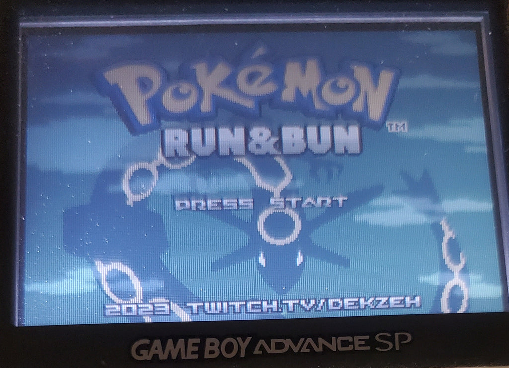 Pokemon Run & Bun GBA ROM Hack Video Game Boy Advance