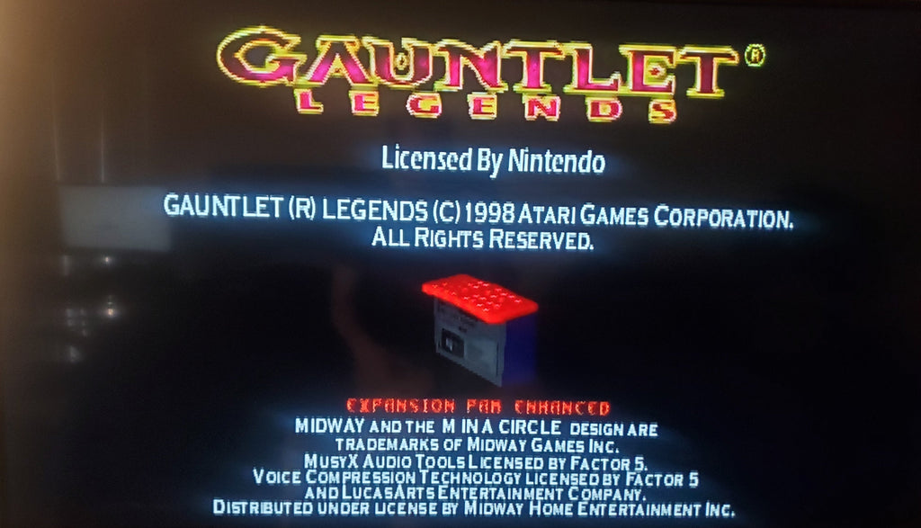 Gauntlet Legends N64 Nintendo 64 Video Game Cartridge 1999