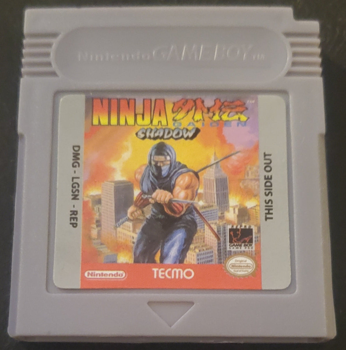 Ninja Gaiden Shadow GB Video Game Catridge Gameboy 1991