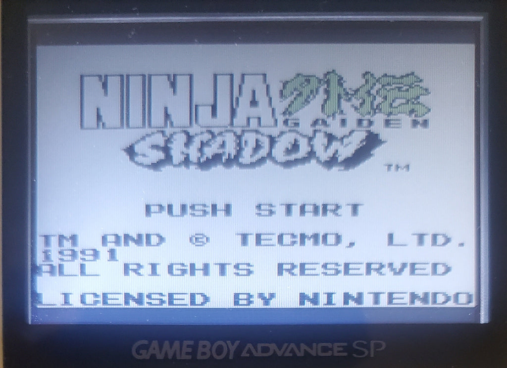Ninja Gaiden Shadow GB Video Game Catridge Gameboy 1991