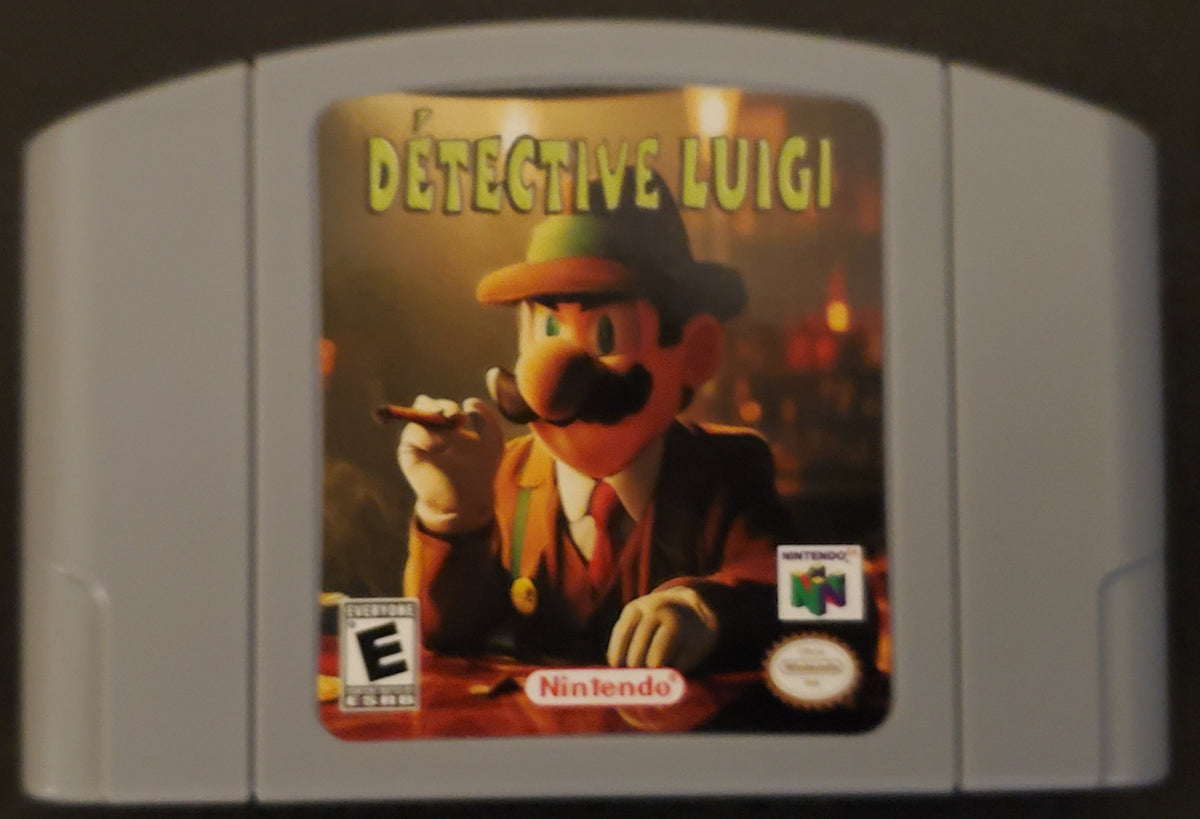 Detective Luigi N64 Nintendo 64 Video Game Cartridge ROM Hack