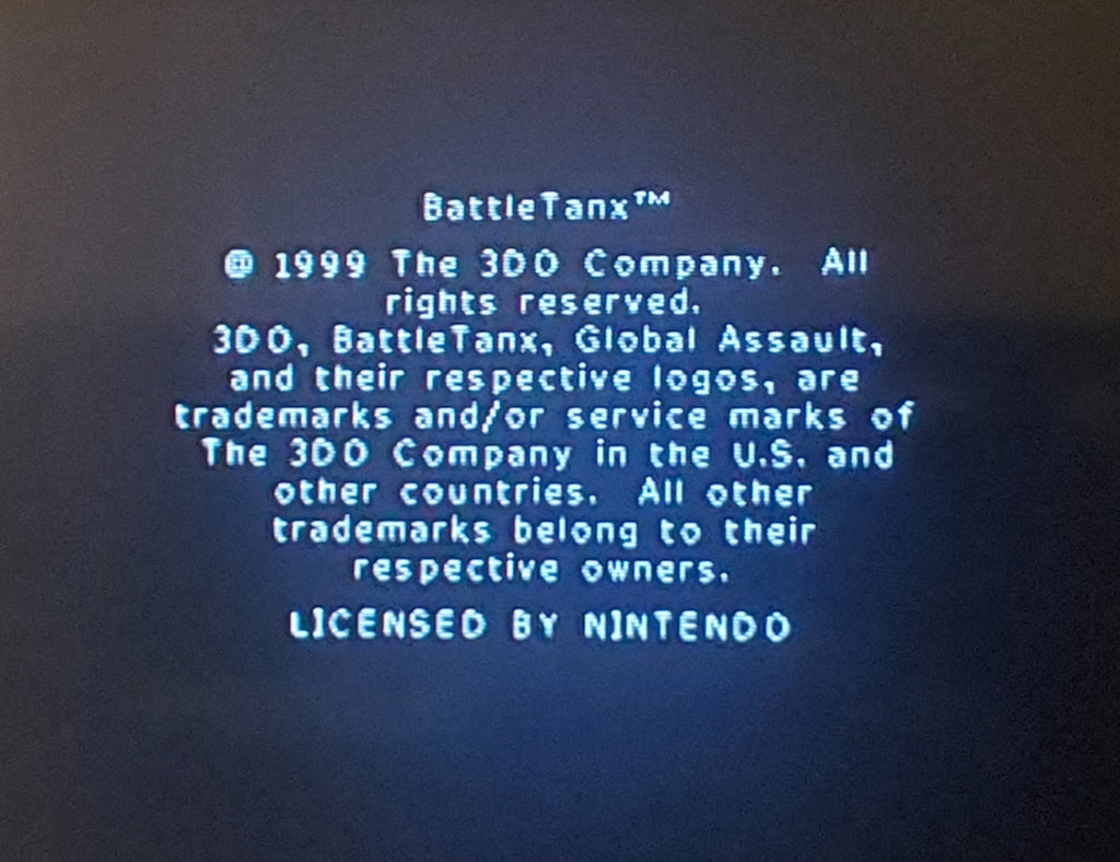 BattleTanx: Global Assault N64 Nintendo 64 Video Game Cartridge 1999