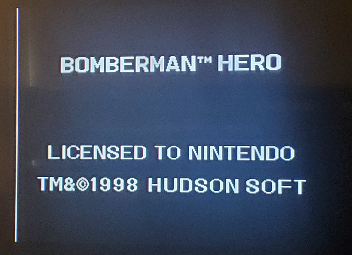 Bomberman Hero N64 Nintendo 64 Video Game Cartridge 1998