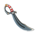 Red Stripe Pirate Foam Sabre