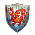 Amber Dragon Knight Foam Shield