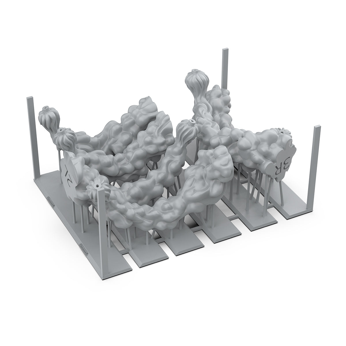 AK Interactive Basing Bits: Jump-Pack Trail FX (6 Pieces)