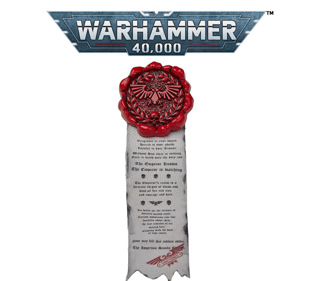 Starforged: Purity Seal - Warhammer 40K Emperor Imperial Aquila Pin+Sticker