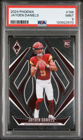 Graded 2024 Panini Phoenix Jayden Daniels #198 Rookie RC Football Card PSA 9 Mint