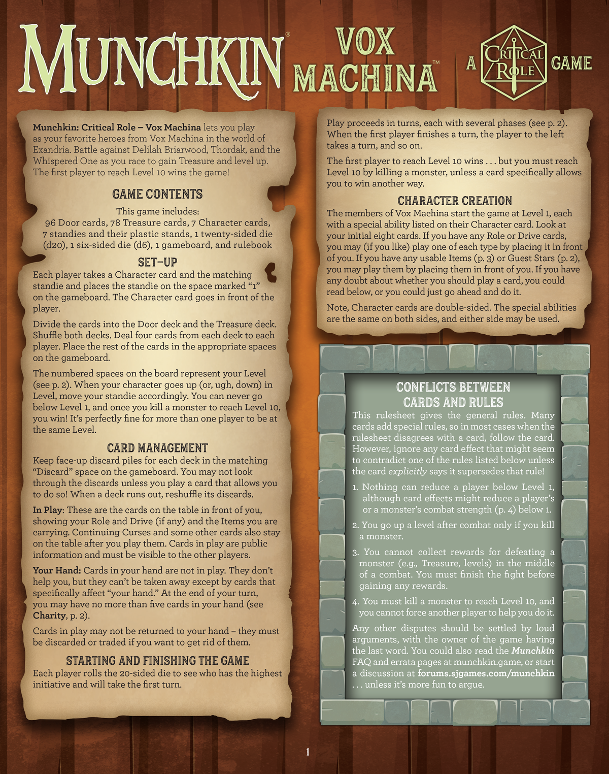 Munchkin: Vox Machina – A Critical Role Game