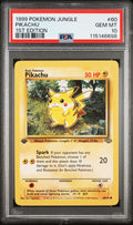 Graded 1999 PKM Jungle Pikachu #60 First 1st Edition Trading Card Game PSA 10 Gem Mint