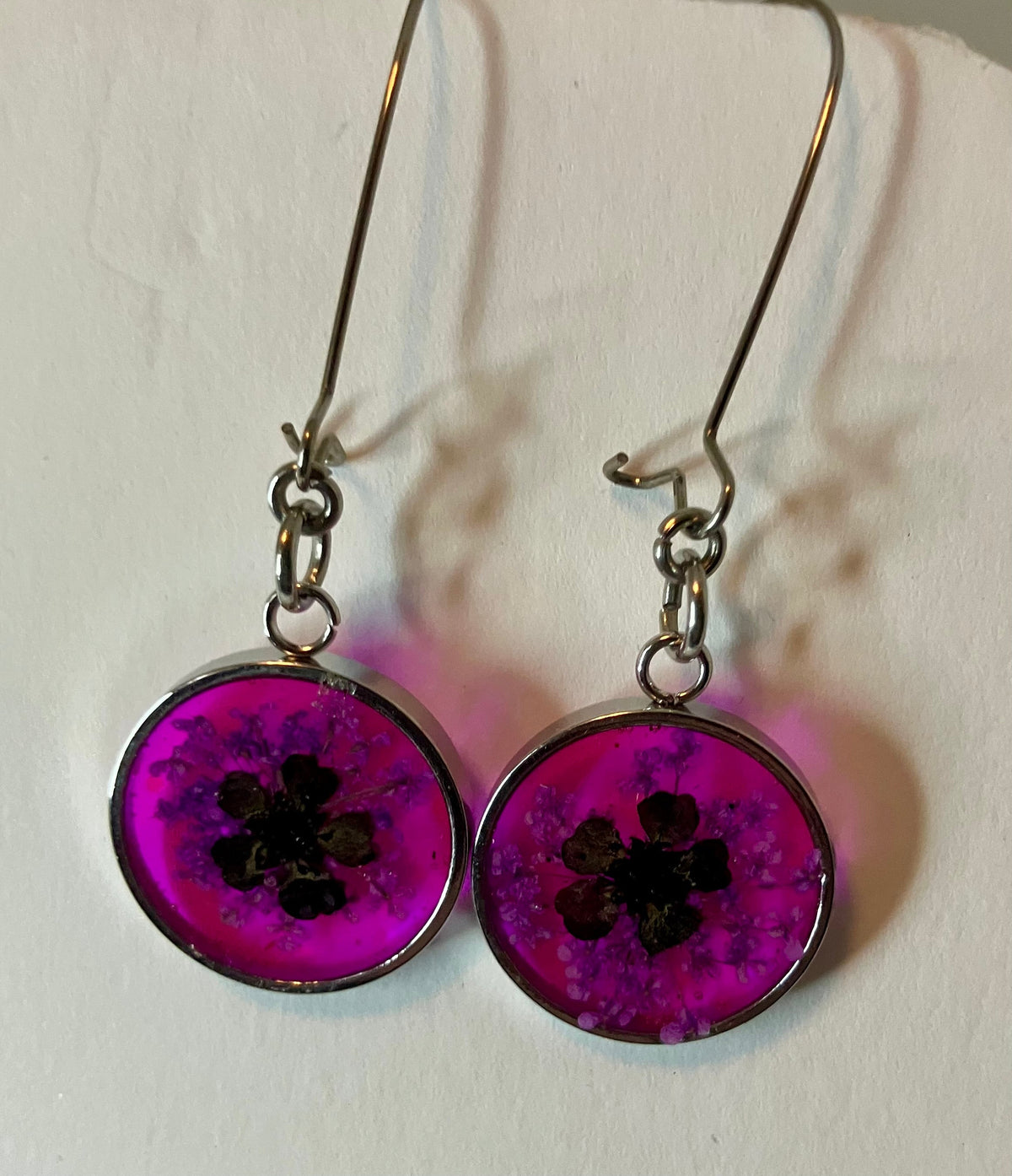 Dried Flower Resin Jewelry: Earrings & Necklaces