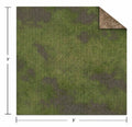 Monster Scenery: 3x3 Adventure Mat - Broken Grassland / Desert Scrubland