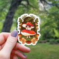 Mushroom Forest Fairy Sticker - 3"
