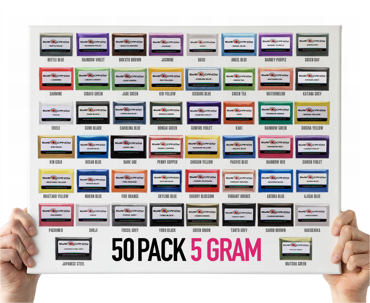50 Color Pigment Powder Variety Pack Set 3