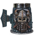 Danegeld Viking Horned Warrior with Battle Helmet Beer Stein
