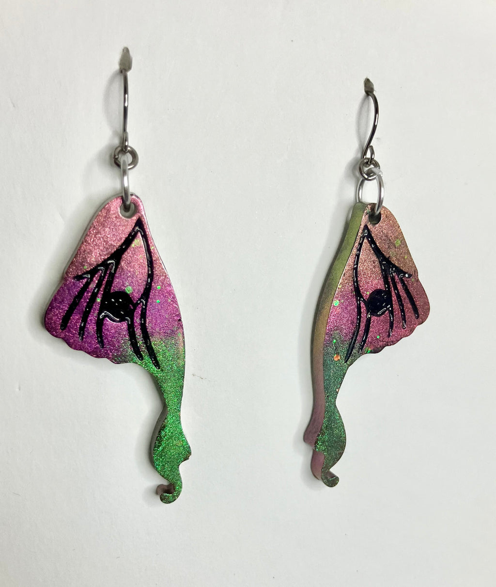 Resin Butterfly & Moth Wing Jewelry: Earrings & Necklaces