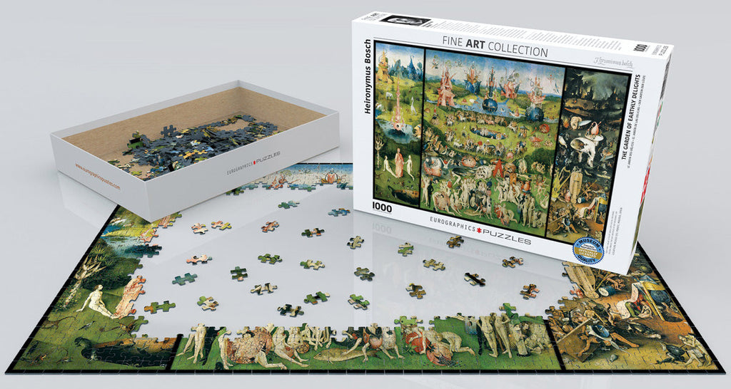 Puzzle: Fine Art Masterpieces - The Garden of Earthly Delights by Heironymus Bosch
