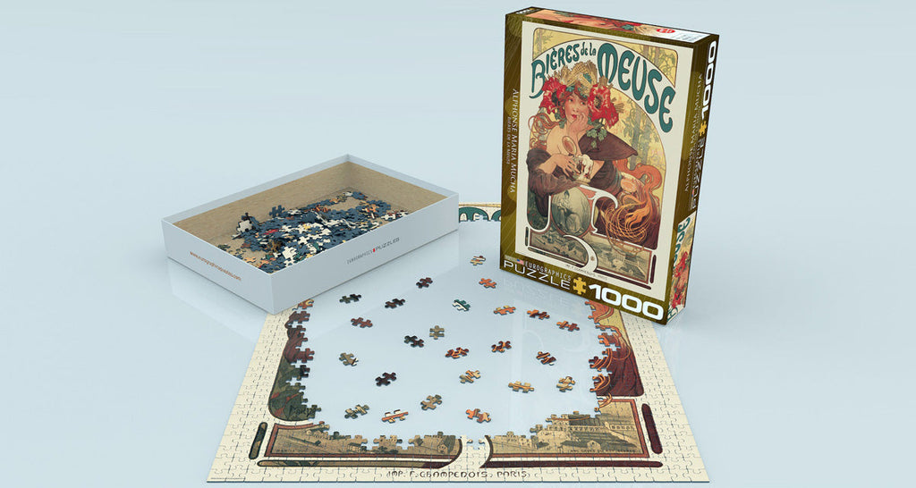 Puzzle: Bières de la Meuse by Alphonse Maria Mucha
