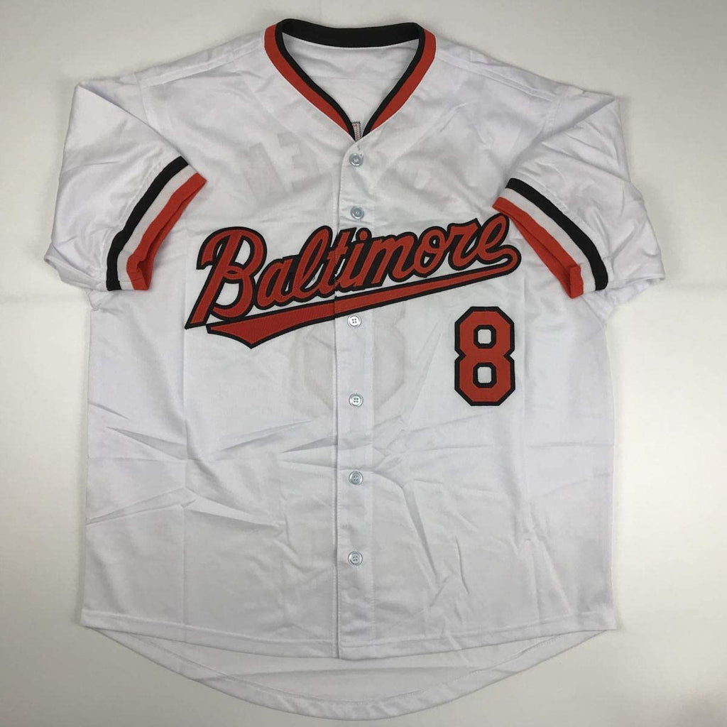 Autographed/Signed Cal Ripken Jr. Baltimore White Baseball Jersey JSA COA