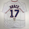 Autographed/Signed Mark Grace Chicago White Baseball Jersey JSA COA