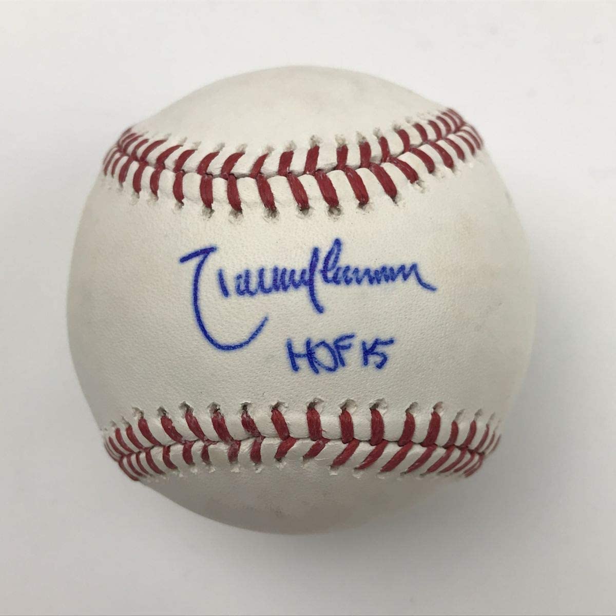 Autographed/Signed Randy Johnson HOF 15 Rawlings Official Major League Baseball ROML JSA COA Auto