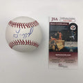 Autographed/Signed Jose Altuve Astros Rawlings Official Major League Baseball ROML JSA COA Auto