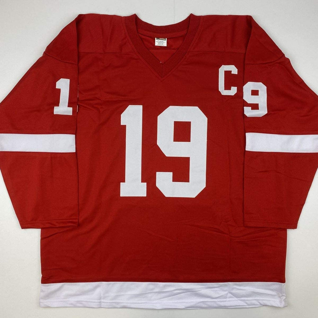 Autographed/Signed Steve Yzerman Detroit Red Hockey Jersey JSA COA