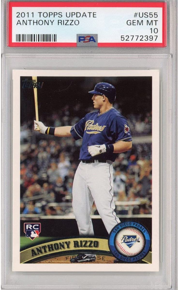 Graded 2011 Topps Update Anthony Rizzo #US55 Rookie RC Baseball Card PSA 10 Gem Mint