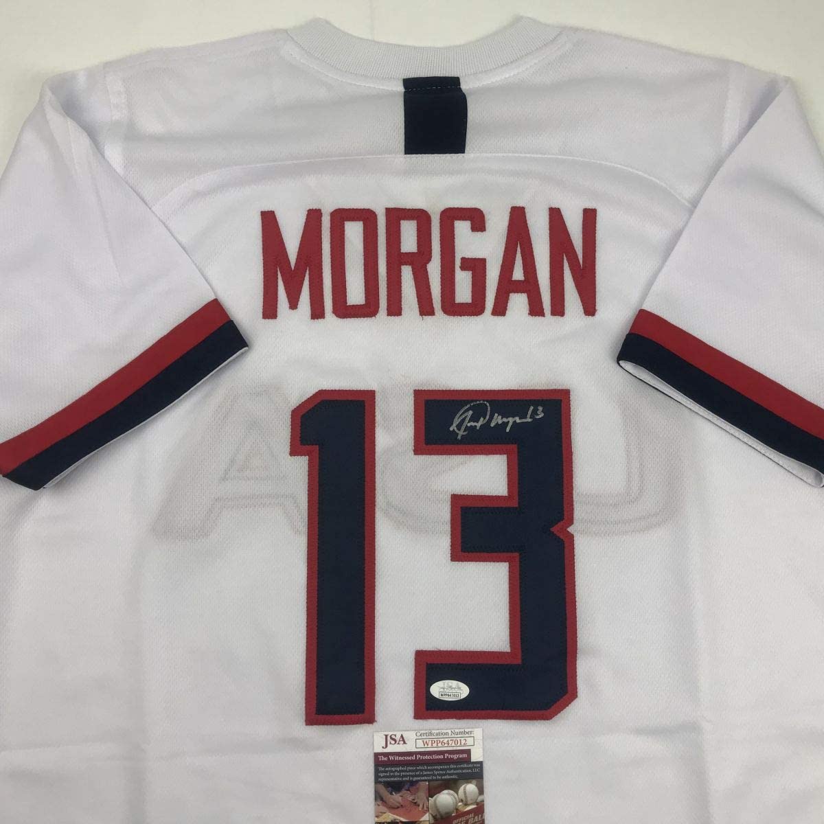 Autographed/Signed Alex Morgan White Soccer Team USA World Cup Jersey JSA COA
