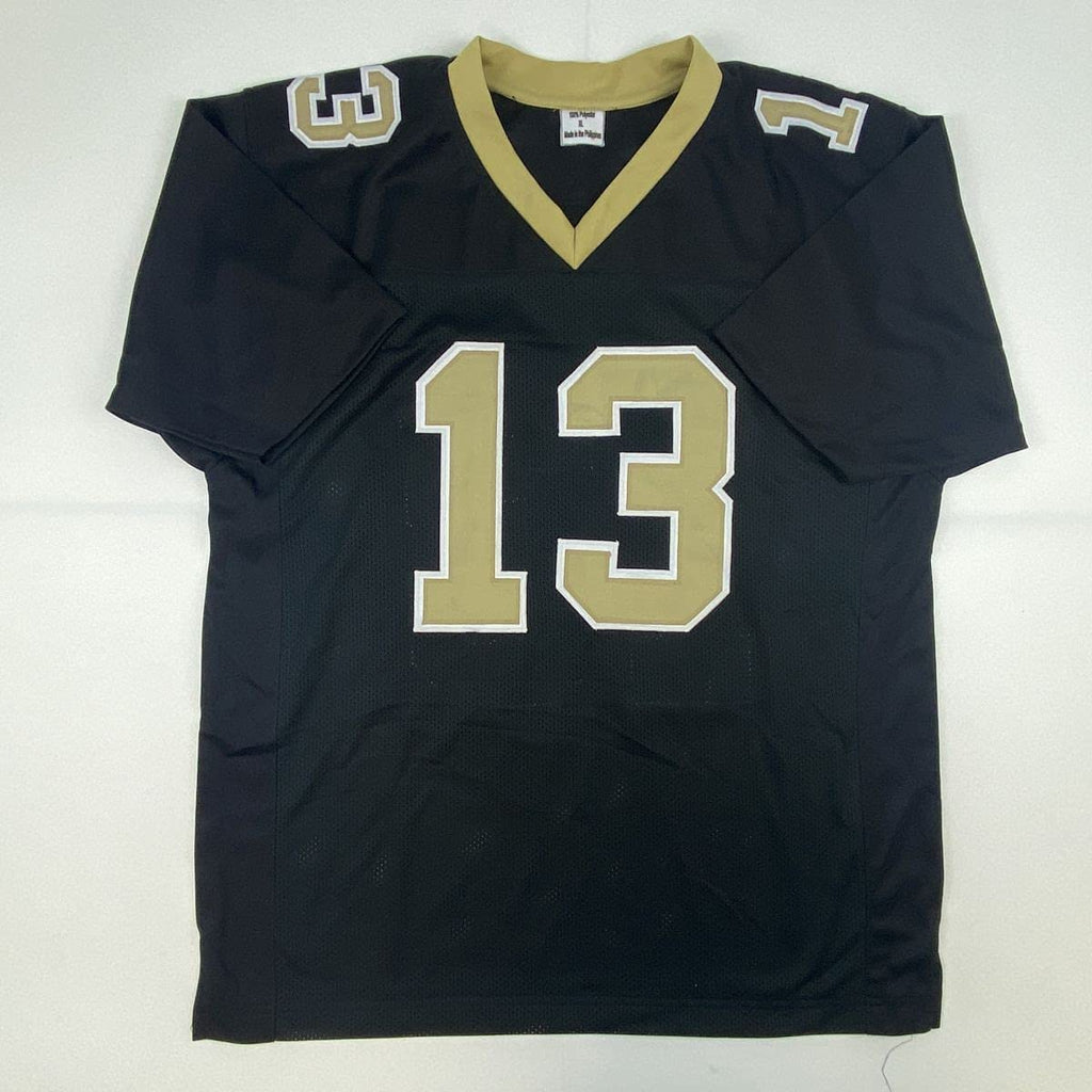 Autographed/Signed Michael Thomas New Orleans Black Football Jersey Beckett BAS COA