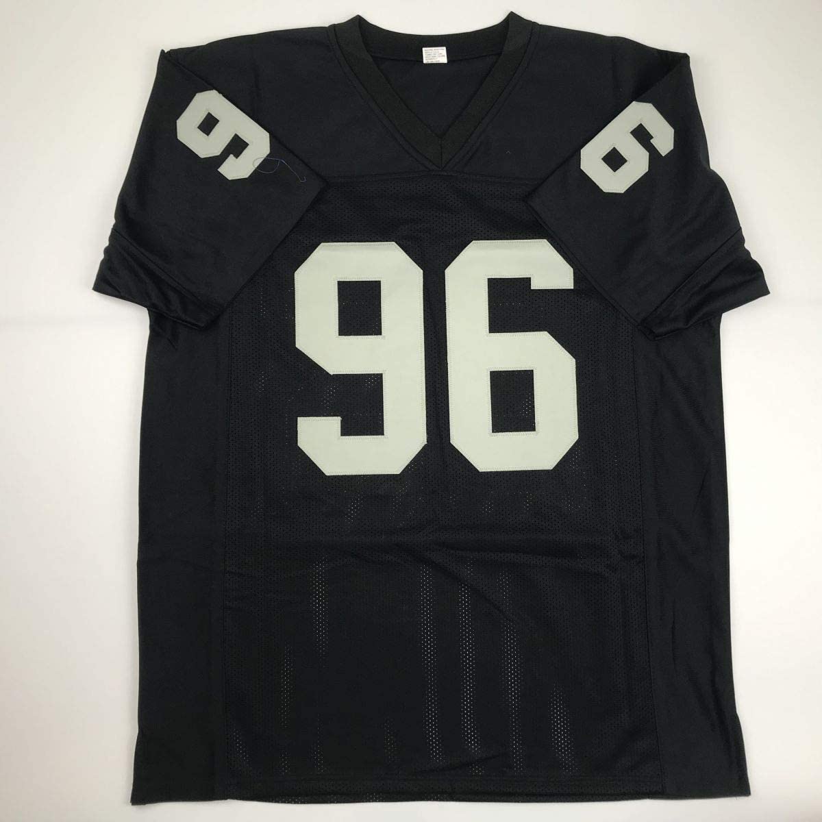 Autographed/Signed Clelin Ferrell Oakland Black Football Jersey JSA COA