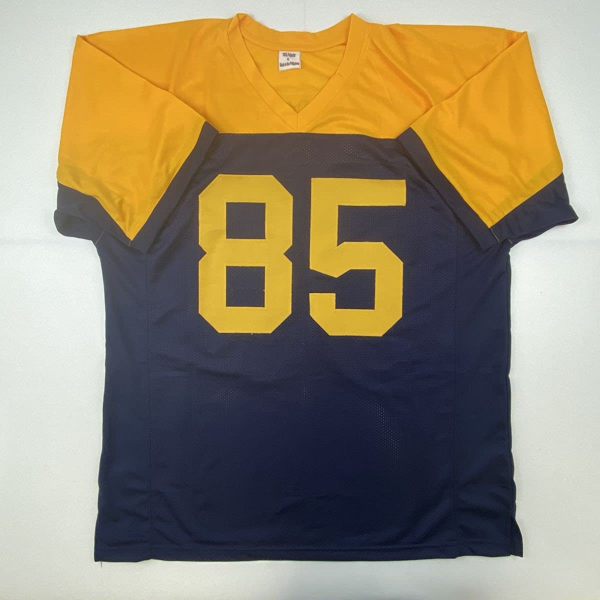Autographed/Signed Robert Tonyan Green Bay Retro Blue Football Jersey Beckett BAS COA