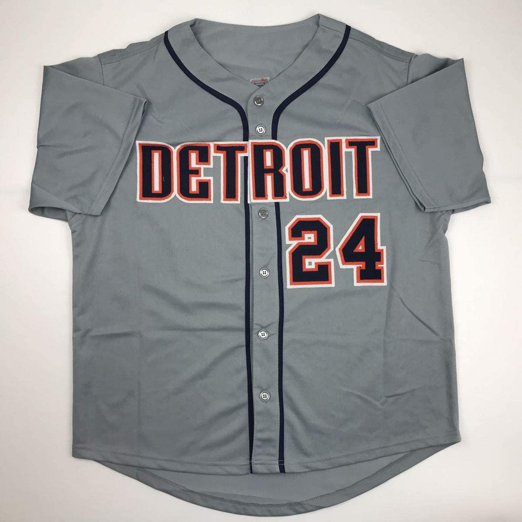 Autographed/Signed Miguel Cabrera Detroit Grey Baseball Jersey JSA COA