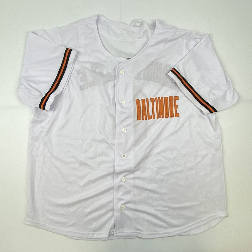 Autographed/Signed Ryan Mountcastle Baltimore White Baseball Jersey Beckett BAS COA
