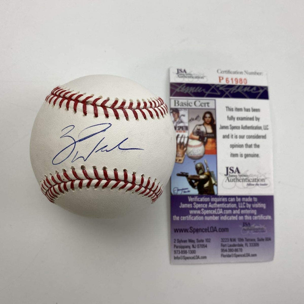 Autographed/Signed Zack Wheeler Rawlings Official Major League ROML Baseball JSA COA Auto