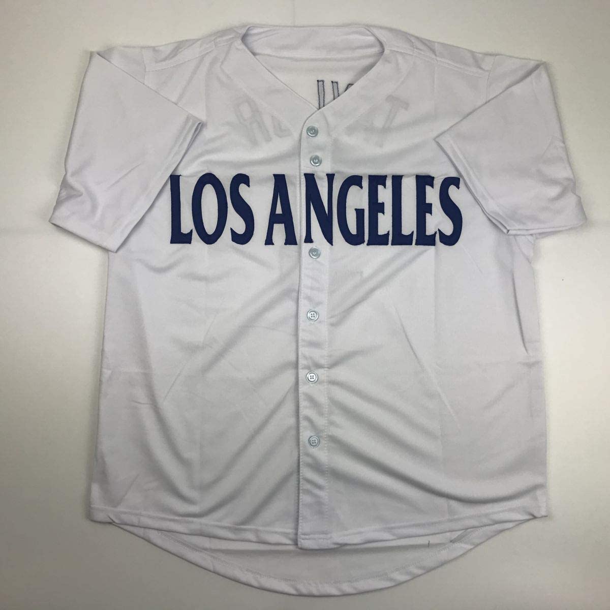 Autographed/Signed Chris Taylor Los Angeles LA White Baseball Jersey JSA COA