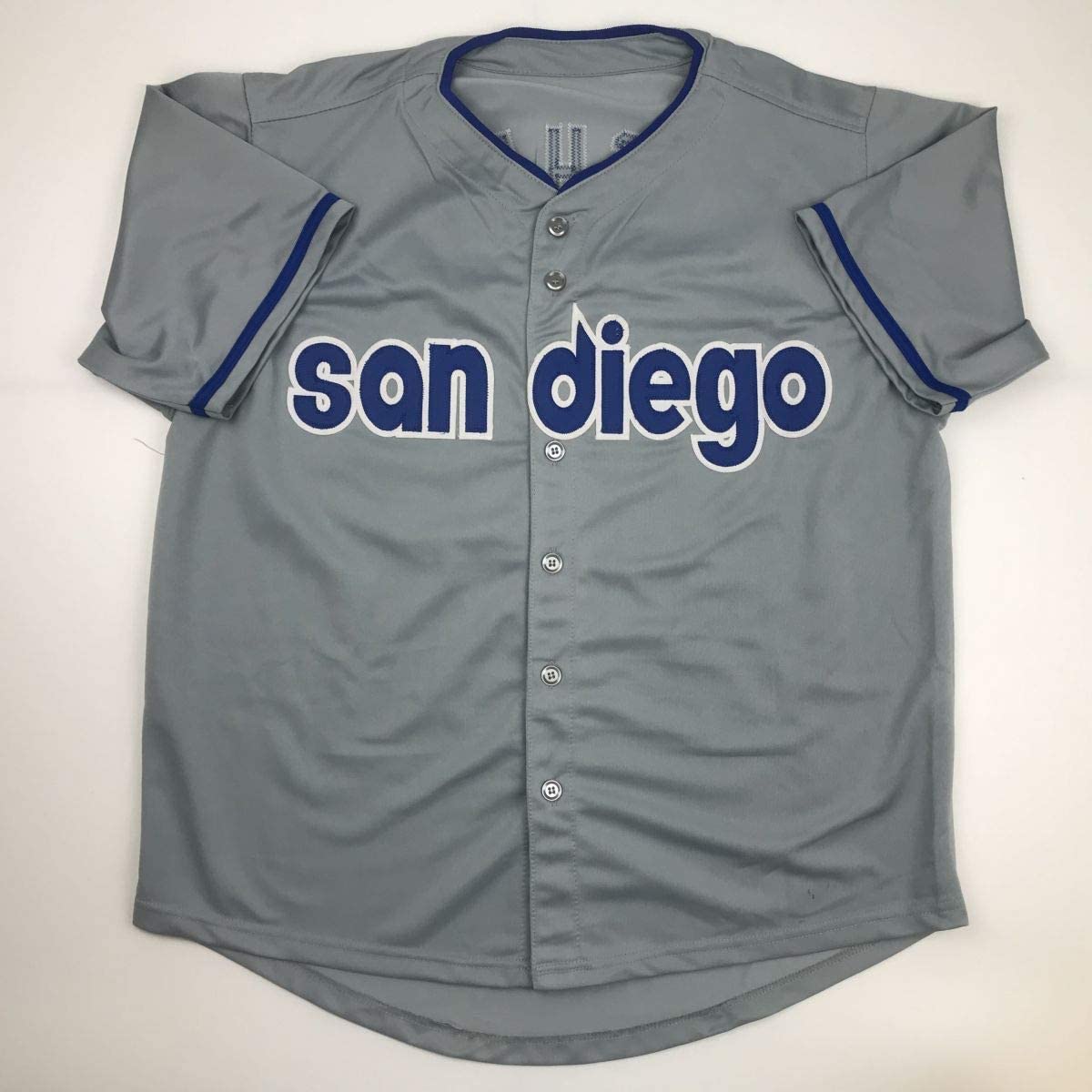 Autographed/Signed Manny Machado San Diego Grey Baseball Jersey Beckett BAS COA