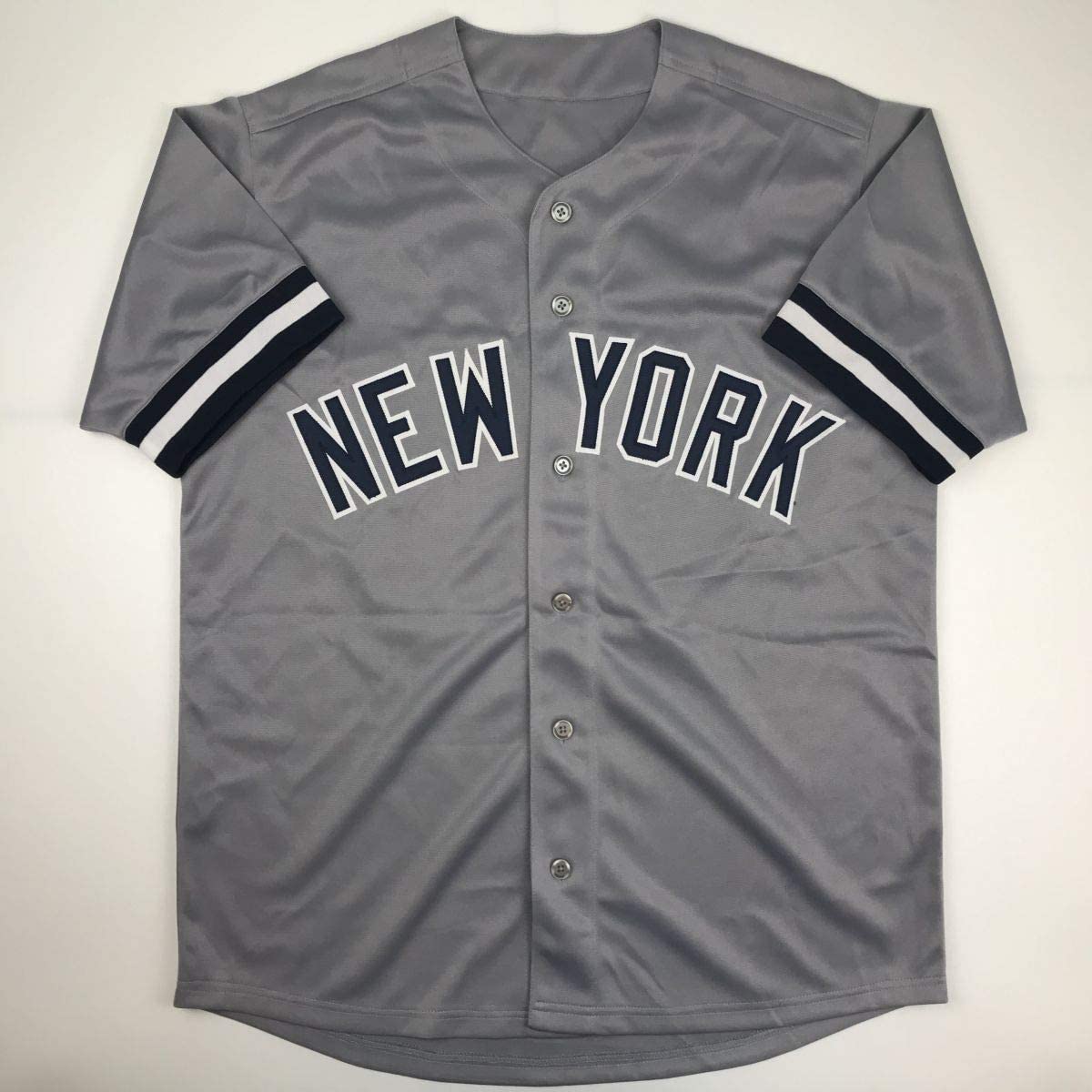 Autographed/Signed Andy Pettitte New York Grey Baseball Jersey JSA COA Holo Only