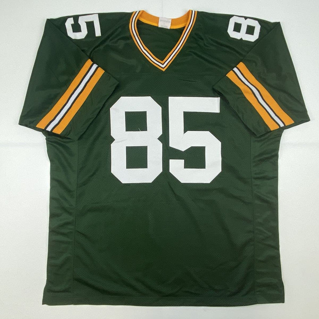 Autographed/Signed Robert Tonyan Green Bay Green Football Jersey Beckett BAS COA