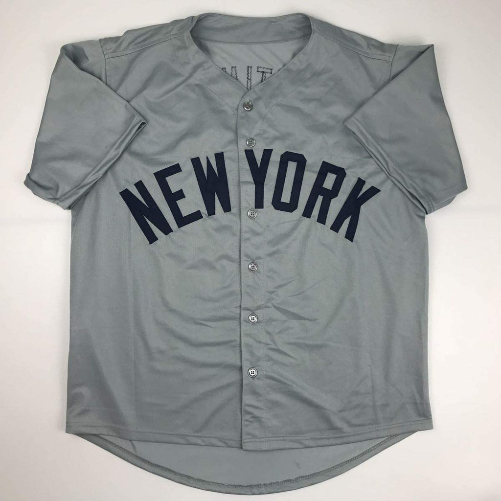 Autographed/Signed Don Mattingly New York Grey Baseball Jersey JSA COA