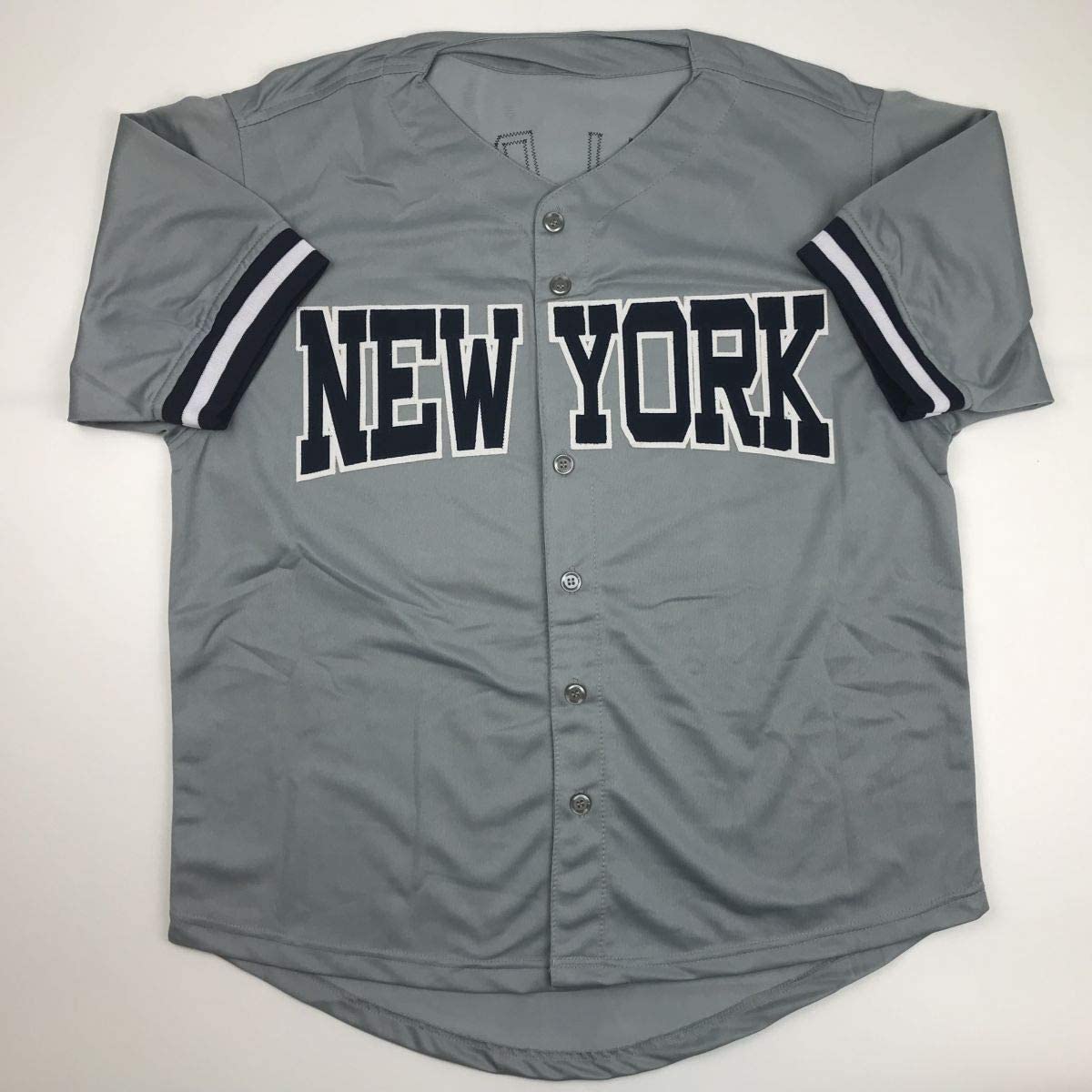 Autographed/Signed Cecil Fielder New York Grey Baseball Jersey JSA COA
