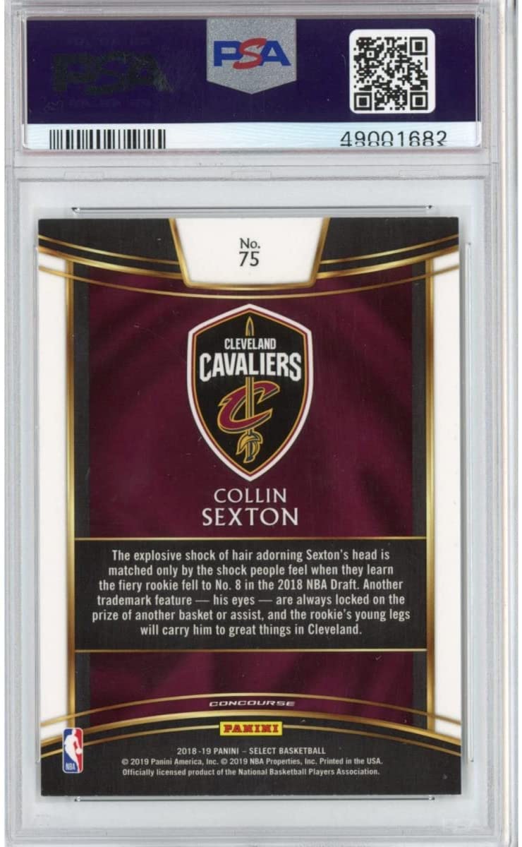 Graded 2018-19 Panini Select Collin Sexton #75 Rookie RC Basketball Card PSA 10 Gem Mint